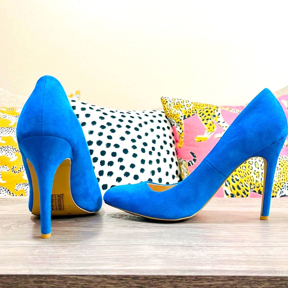 Forever 21 Royal Blue Pointed Toe Pumps